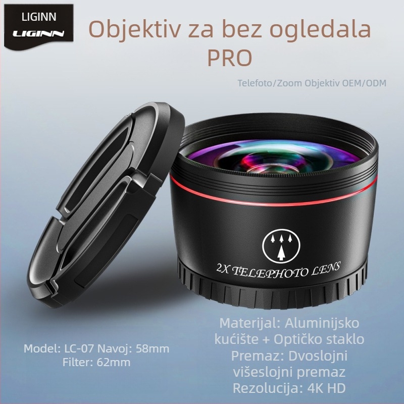 LC01-05 Univerzalni višeslojni UV filter za bezzrcalne kamere s univerzalnim sučeljem