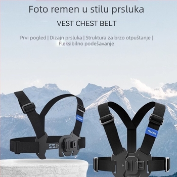 TELESIN univerzalni nosač za akčnu kameru kompatibilan s GoPro 12, Insta360 X3/X4 i DJI Action 5/4/3