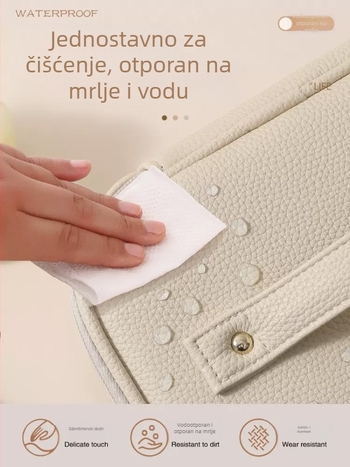 Kozmetička torbica - velik kapacitet, vodootporan PU materijal, podijeljeni pretinci, za putovanja, za žene