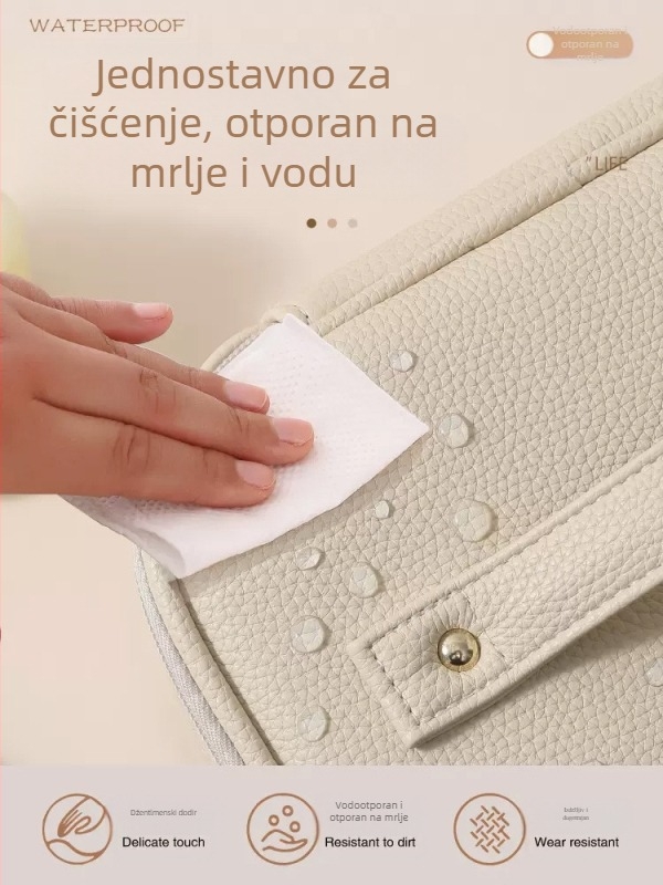 Kozmetička torbica - velik kapacitet, vodootporan PU materijal, podijeljeni pretinci, za putovanja, za žene