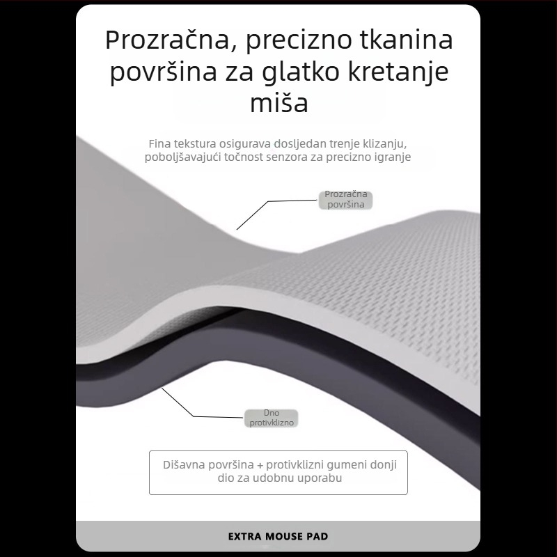 Cyber gaming podloga za miš, prirodna guma, anti-slip, termički prijenos tiska