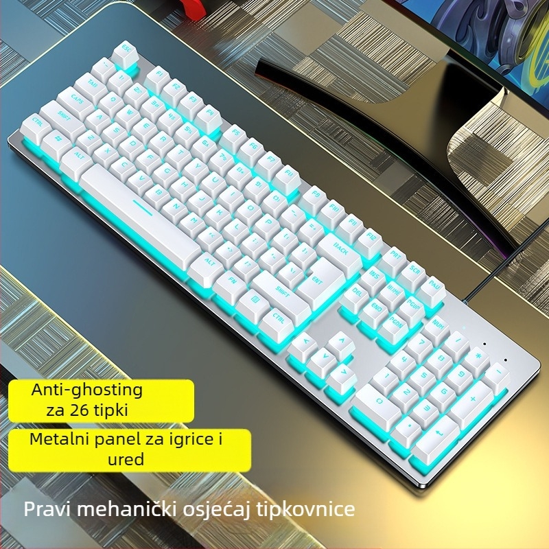 Forerunner GX300 gaming set tipkovnice i miša, žični USB, 1600dpi optički senzor, pozadinsko osvjetljenje, ergonomski dizajn