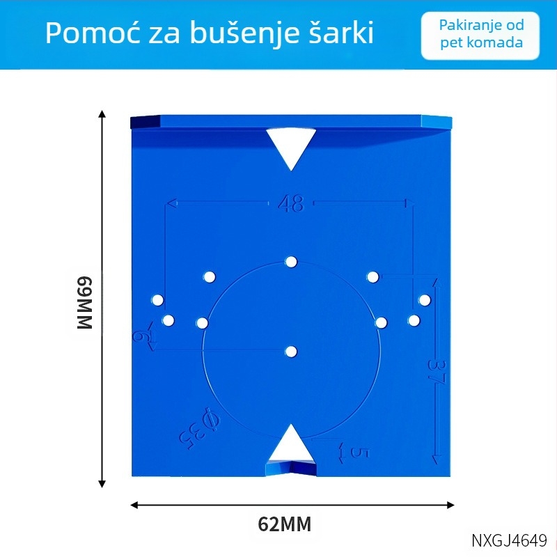 Alat za ugradnju šarki za ormarske i garderobne vrata — Marka Other; Serija Other; Vrsta proizvoda Milling cutter; Uvezeno: Ne