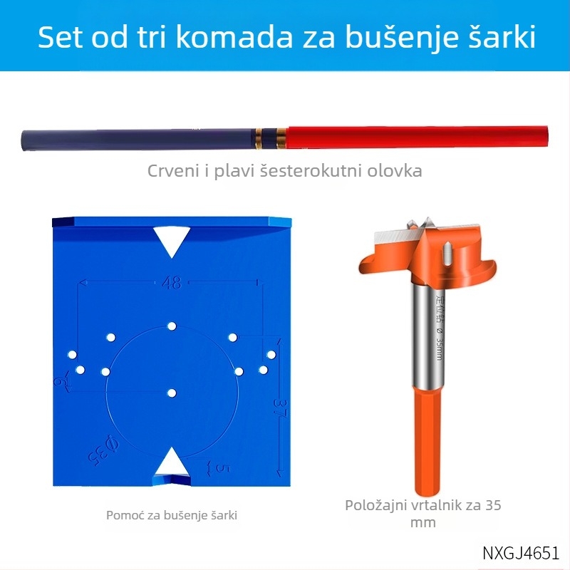 Alat za ugradnju šarki za ormarske i garderobne vrata — Marka Other; Serija Other; Vrsta proizvoda Milling cutter; Uvezeno: Ne