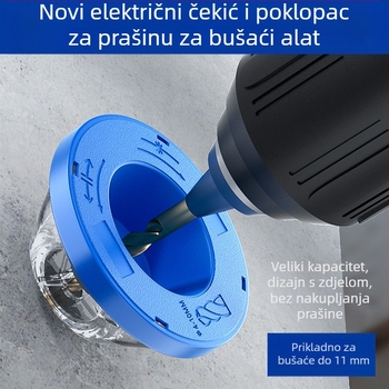 Zaštitni pokrov za ručnu i udarnu bušilicu s vrećom prašine – Kirin Arm, plastika
