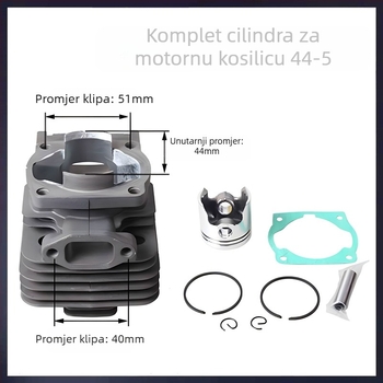 Dvotaktna glava cilindra za kosilicu i krovinorez — metal, za kosilice/krovinoreze, 0,43 kg, kompatibilna s 40-5/430 i 40-6/44-5/48F
