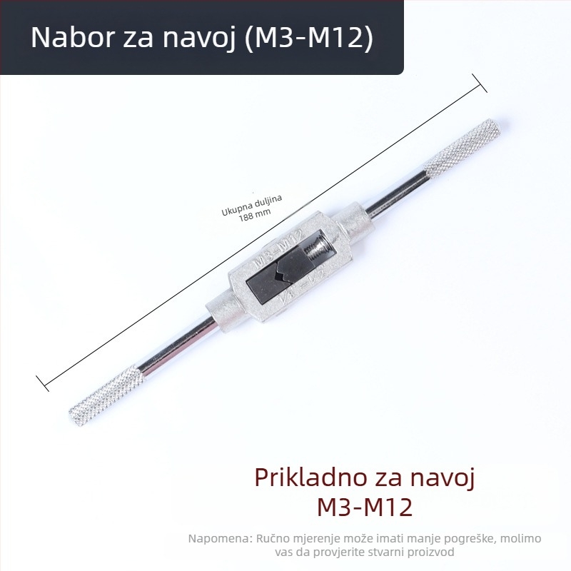 Maib Set za navojno rezanje: ručni tapping alat i glave bušilice