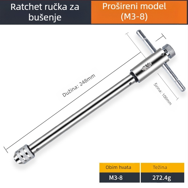 Maib Set za navojno rezanje: ručni tapping alat i glave bušilice