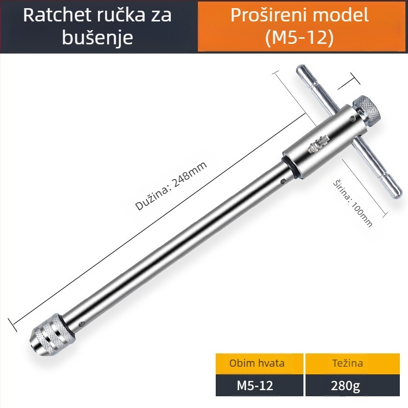Maib Set za navojno rezanje: ručni tapping alat i glave bušilice