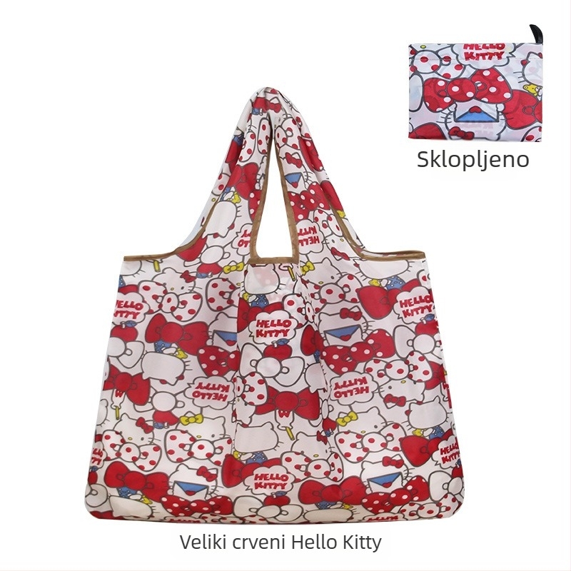 Torba Tote s karikaturama – višekratna ekološka torba za kupovinu, sitotisk, prilagodljiva