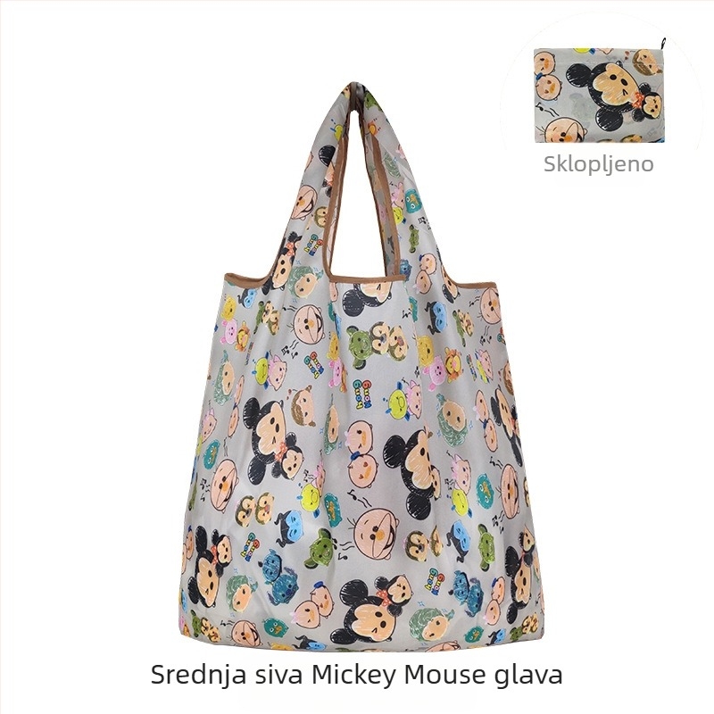 Torba Tote s karikaturama – višekratna ekološka torba za kupovinu, sitotisk, prilagodljiva