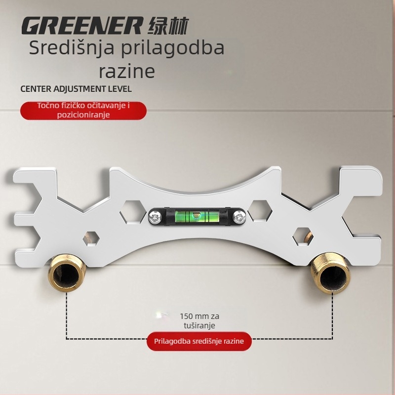 Greener višenamjenski ključ za kupaonicu i tuš – nehrđajući čelik