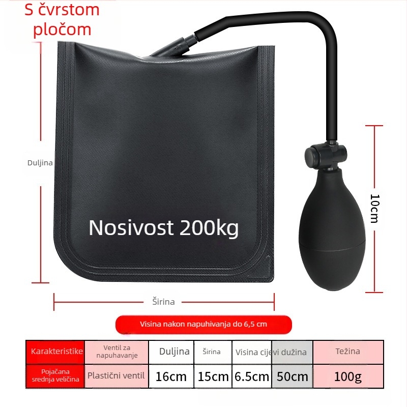 Zračna jastučnica za montažu vrata i prozora, materijal: silikon + PVC, marka Casilo, za montažu, kućna upotreba