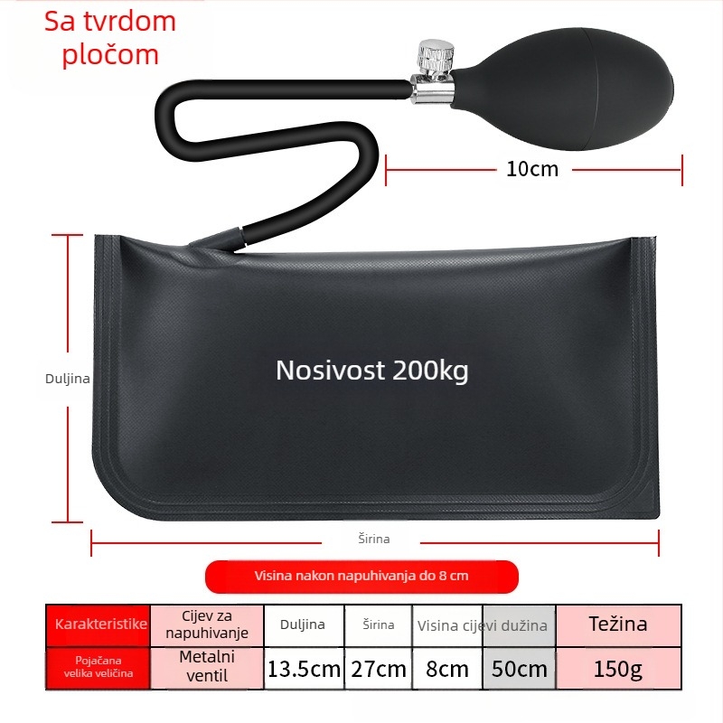 Zračna jastučnica za montažu vrata i prozora, materijal: silikon + PVC, marka Casilo, za montažu, kućna upotreba