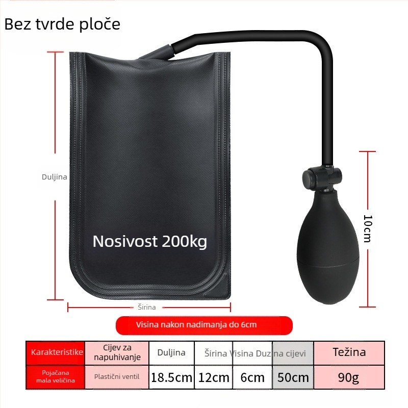 Zračna jastučnica za montažu vrata i prozora, materijal: silikon + PVC, marka Casilo, za montažu, kućna upotreba