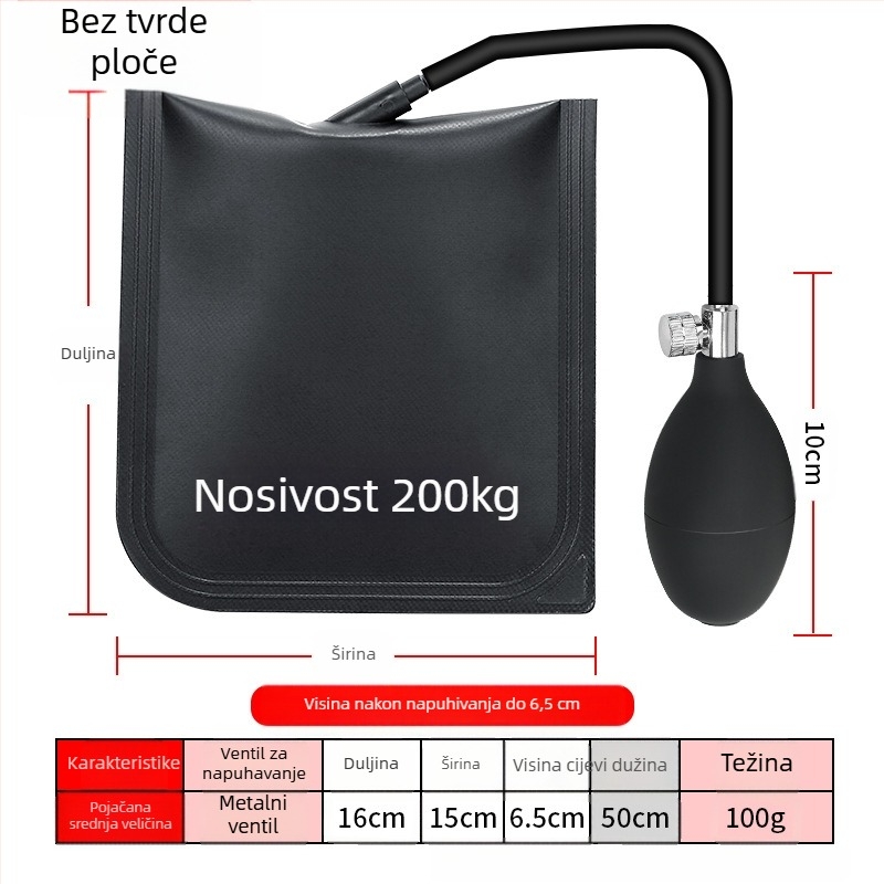 Zračna jastučnica za montažu vrata i prozora, materijal: silikon + PVC, marka Casilo, za montažu, kućna upotreba