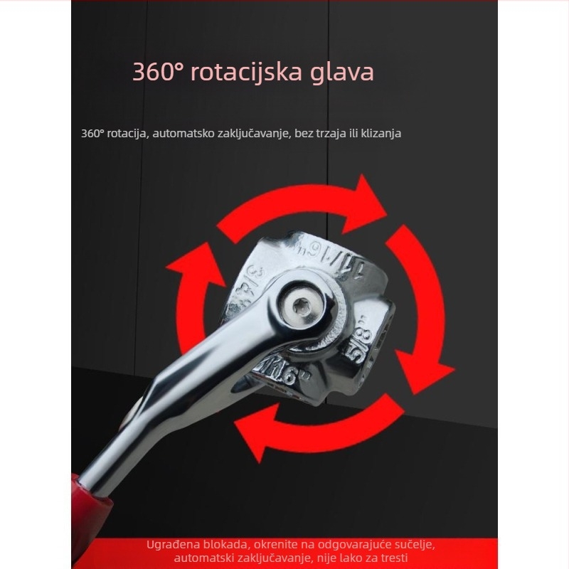 Kućni 52-u-1 višenamjenski set zatvaračkih ključeva s okretljivom glavom – 8 u 1