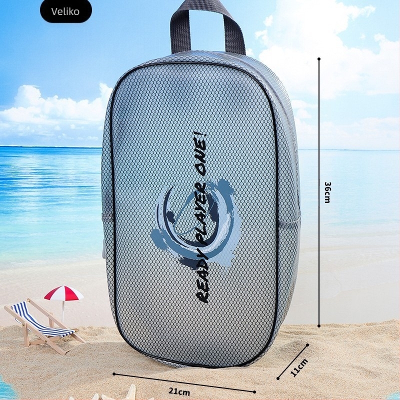 Prijenosna torba za kupanje i plivanje sa suho-mokrim odjeljkom, vodootporna, velika kapaciteta, višestruka namjena