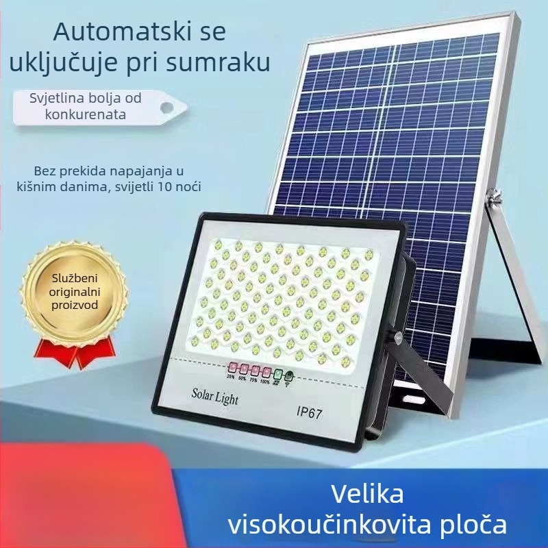 Solarna zvjezdasta svjetiljka IP67, 50W, 6V, daljinski upravljač, 6–12 sati rada