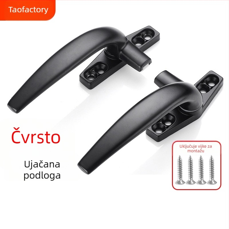 Prozorska kvaka – moderni minimalistički dizajn, model 050, materijal: cinkova legura