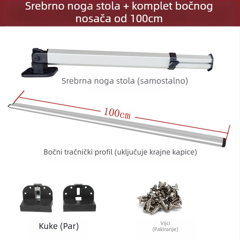 RV proširivo sklopne noge za stol — BT-FZ05; aluminijska legura; kompatibilno s RV