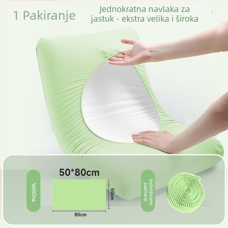 Jednokratna navlaka za jastuk – komplet za kuću i putovanja, debeli netkani materijal | Travel You