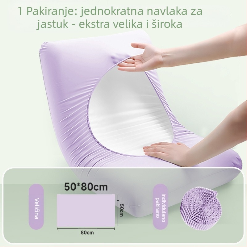 Jednokratna navlaka za jastuk – komplet za kuću i putovanja, debeli netkani materijal | Travel You