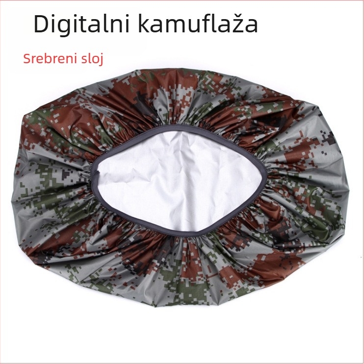 Kamuflirani vodootporni zaštitni omotač za planinski ruksak – Unisex, pogodan za planinarenje, penjanje i kampiranje, mogućnost prilagođavanja logom