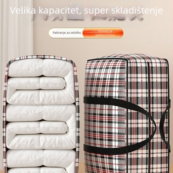 Kuboidna putna torba od pletene tkanine, japanski stil, višestruka namjena