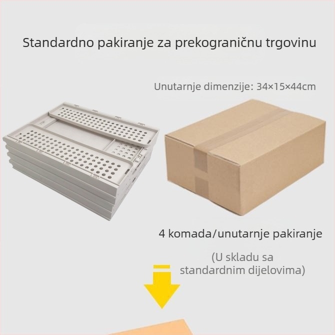 Ormar za pohranu s izvučnim slojevima ladica, plastična, model WYS8319A-8320, japanski stil, 2019 izlazi, pakiranje 15 kom