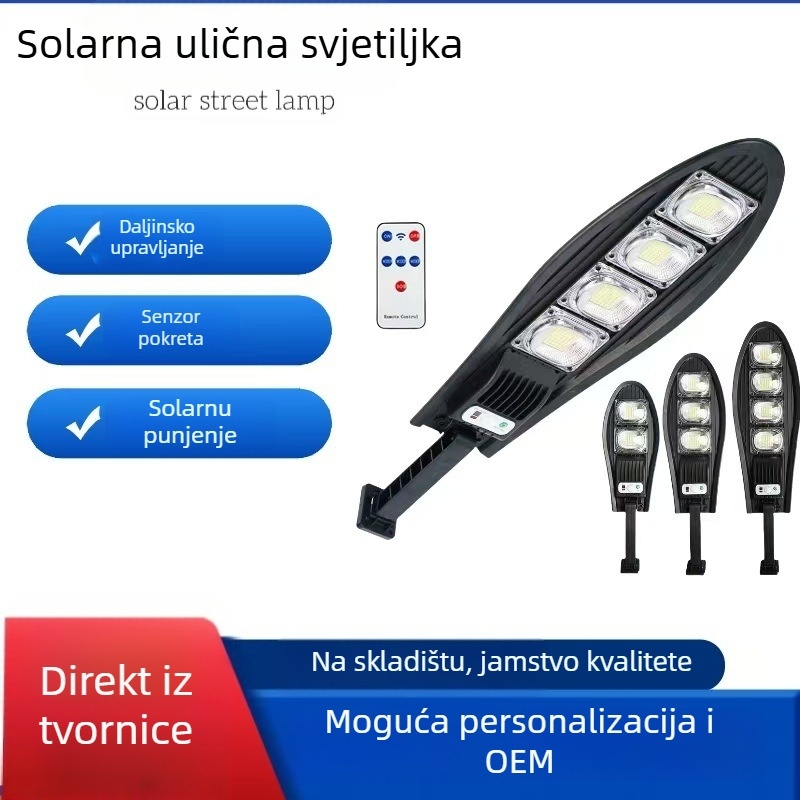 LED zidna lampa za vanjsku upotrebu, solarni pogon, IP65 vodootpornost, 5W, 3.7V