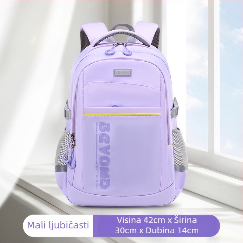 Najlonski školski ruksak, prozračan, vodootporan, otporan na habanje, s zračnim jastučićem na naramenici