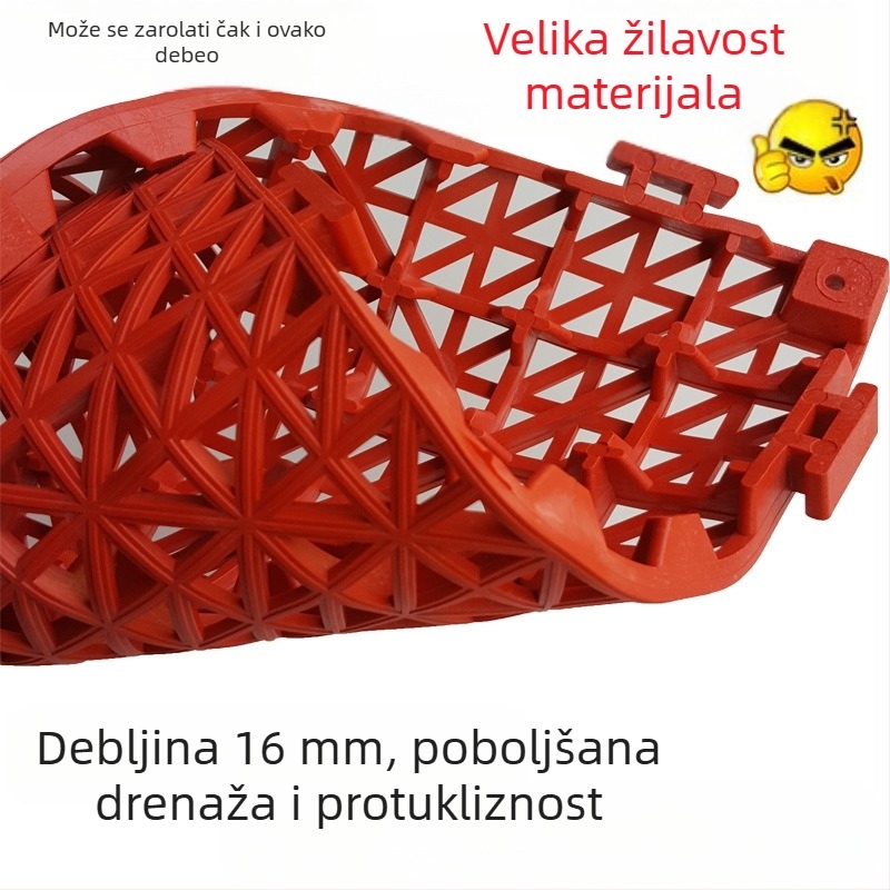 Debeli protuklizni prostir za kupaonicu s interkonekcijskim dizajnom, vodootporna podloga za kuhinju, WC i autopraonica