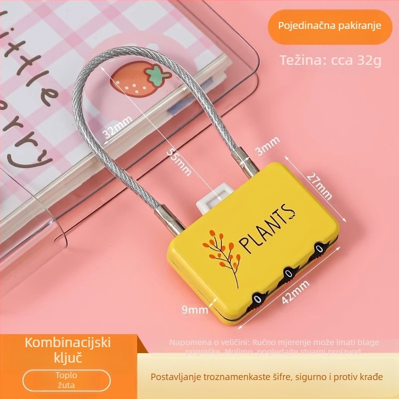 Kovinska kombinacijska zaključavka s číselnim tipom zaključavanja; model JSFAQS; marka The First Force; debljina zaključnog štapa: normalna; razmak zaključnih štapova: normalan