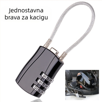 Kreativna brava s kodom za kacigu, mini brava s brojčanim kodom za prtljagu i ormariće u teretani