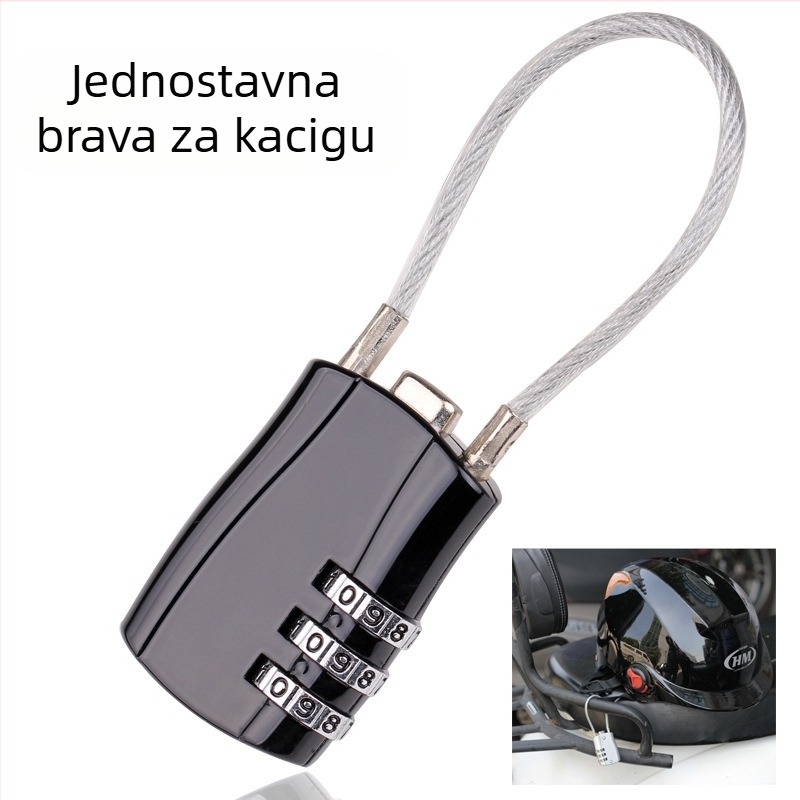 Kreativna brava s kodom za kacigu, mini brava s brojčanim kodom za prtljagu i ormariće u teretani