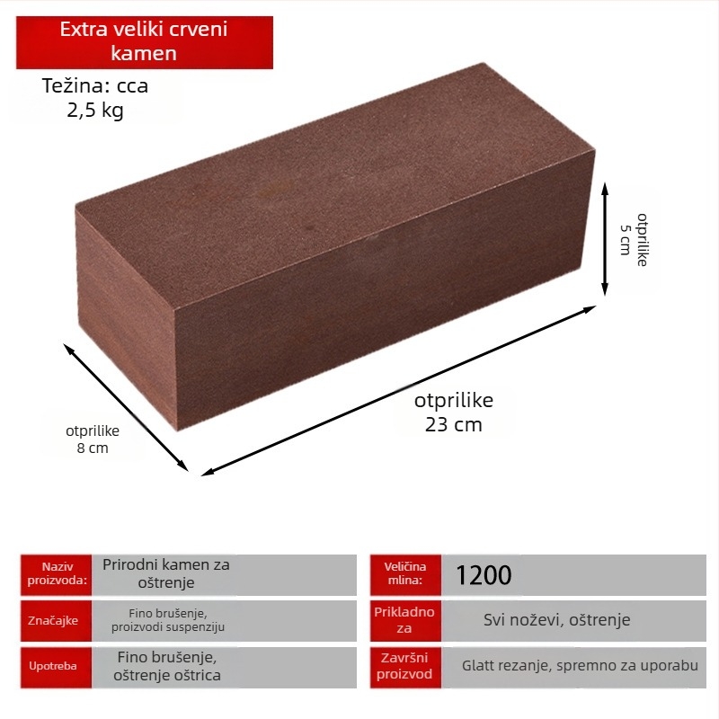 Pulp Stone brusni kamen za oštrenje nože, kućni kamen za brušenje, prilagodljiv s otisnutim logotipom