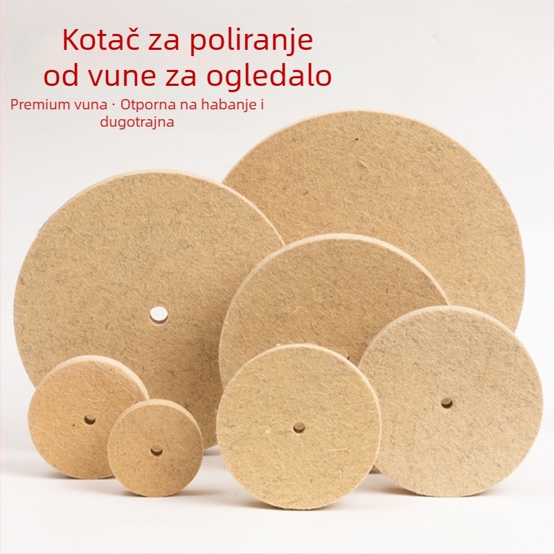 Fengpeng Vuna polirni kotač — tip: vuneni kotač; materijal: vuna; abrazivno: vuna filc; tvrdoća: 7p