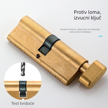 Cilindar brave PH-668, konstrukcija od mesinga/cinka legura/aluminij, marka Flat Ring, za unutarnja vrata, moderni minimalistički stil