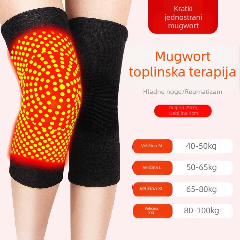Zaštita za koljeno s Wormwood trakom, poliestersko vlakno, trodimenzionalno grijanje, model Wormwood strap lengthened kneecap, podrijetlo Jinhua Zhejiang