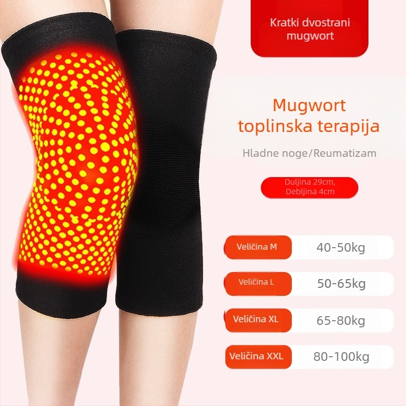 Zaštita za koljeno s Wormwood trakom, poliestersko vlakno, trodimenzionalno grijanje, model Wormwood strap lengthened kneecap, podrijetlo Jinhua Zhejiang