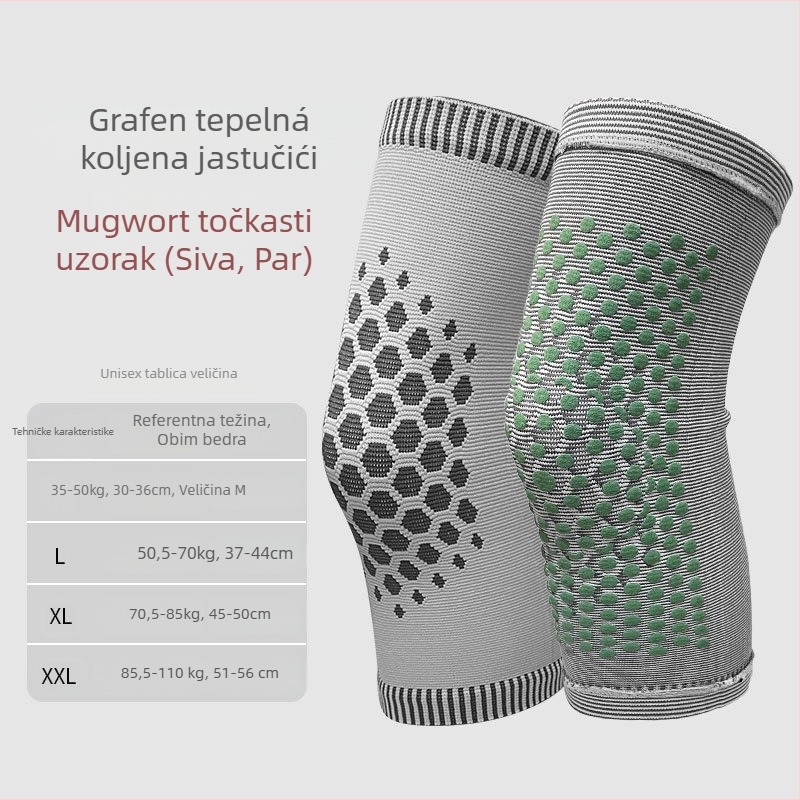 Zaštita za koljeno s Wormwood trakom, poliestersko vlakno, trodimenzionalno grijanje, model Wormwood strap lengthened kneecap, podrijetlo Jinhua Zhejiang