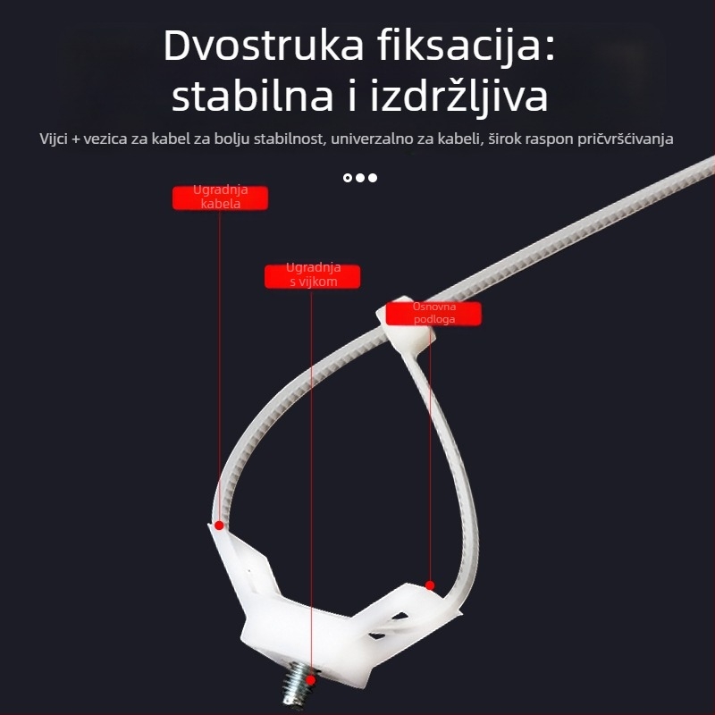 Saddle Holder za kabelske; upravljanje i učvršćivanje žica; model HC Saddle Holder; marka Ba Control Electric