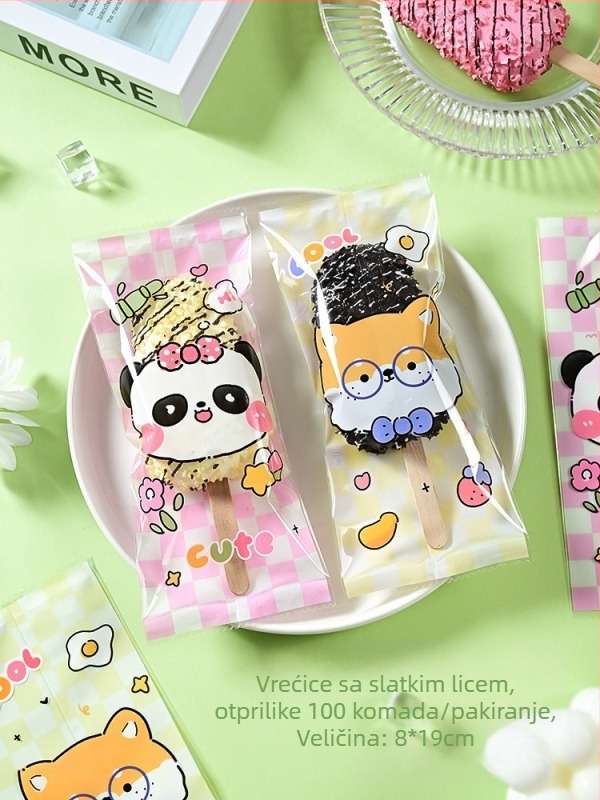 Torba za pakiranje sladoleda za domaću izradu, toplinski zatvaranje, kompozitna folija, ambalaža za grickalice, prilagodljivo