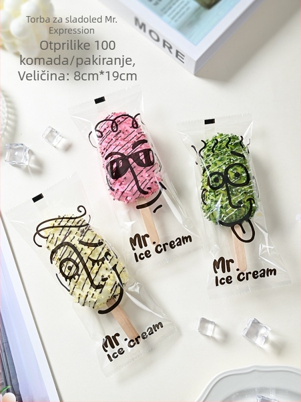 Torba za pakiranje sladoleda za domaću izradu, toplinski zatvaranje, kompozitna folija, ambalaža za grickalice, prilagodljivo