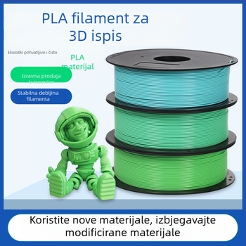 PLA 3D filament za ispis, promjer 1,75 mm, kružni presjek, duljina otprilike 330 m
