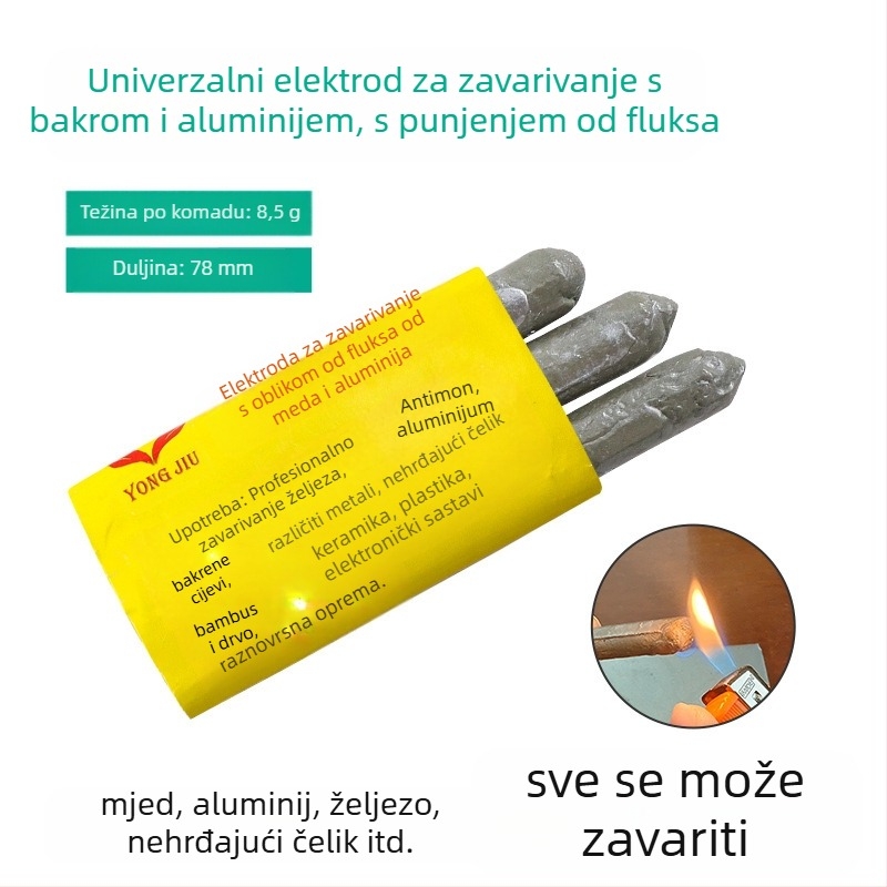 Wedding Beans niskotemperaturna šipka za popravke zavarivanja, flux-core, bakar-željezo-aluminij, univerzalna