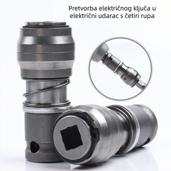 Prenosni višenamjenski alat: pretvorljivi električni ključ u električni čekić, s brzim stezanjem, metalna konstrukcija, 1 komplet, za kućnu uporabu