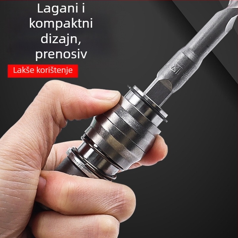 Prenosni višenamjenski alat: pretvorljivi električni ključ u električni čekić, s brzim stezanjem, metalna konstrukcija, 1 komplet, za kućnu uporabu