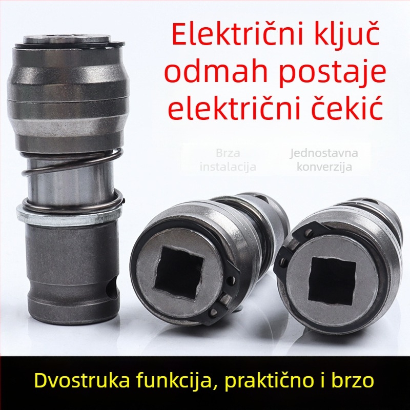 Prenosni višenamjenski alat: pretvorljivi električni ključ u električni čekić, s brzim stezanjem, metalna konstrukcija, 1 komplet, za kućnu uporabu